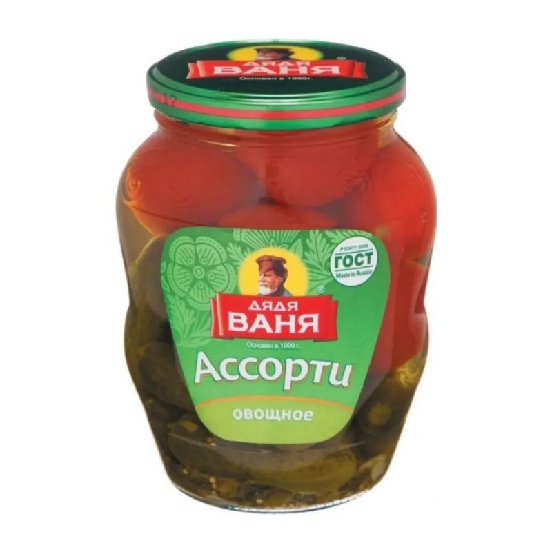 Uncle Vanya Russian Style Assorted Vegetable Pickle- 680gms